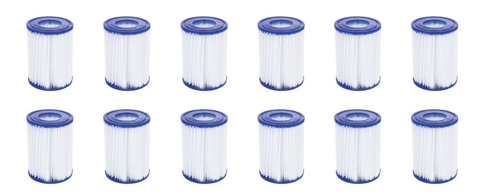 Bestway Pool-Filterkartusche Bestway 12er Set Filterkartuschen Ersatz Gr.2