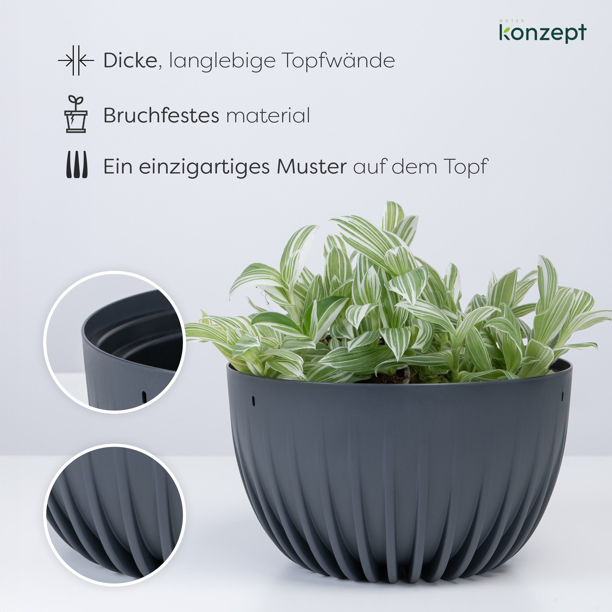 KONZEPT Dekohänger Blumenampel hängend mit Haken günstig online kaufen