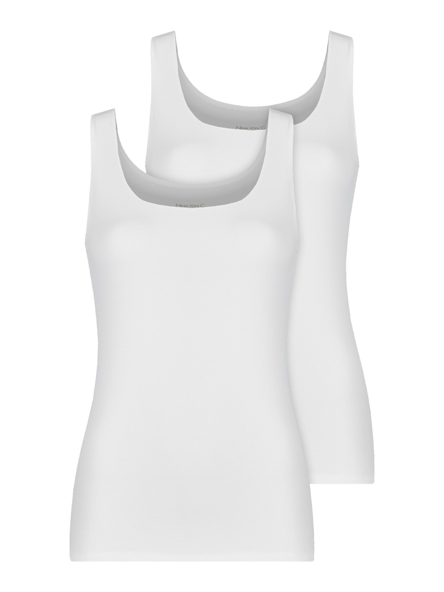 Achselhemd 2er Pack Damen Achseltop Eco Soft