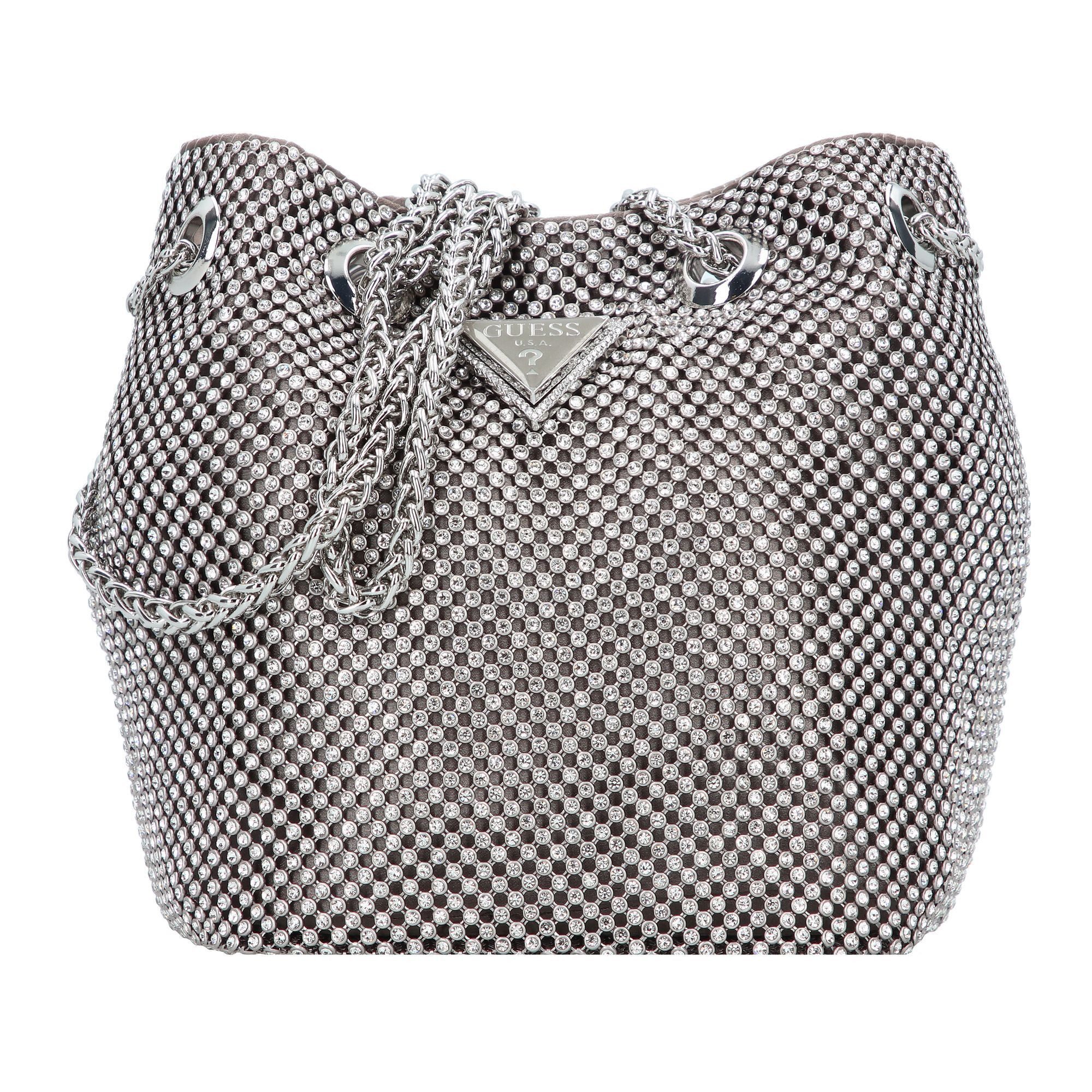 Guess Beuteltasche Twiller, Aluminium