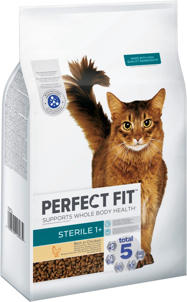 Perfect Fit PERFECT FIT™ Katze Beutel Sterile 1+ mit Huhn 7kg, Trockenfutter für: Katze