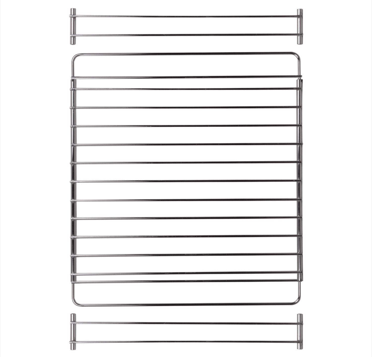 VIOKS Grillrost Grillgitter Ersatz für Electrolux 902979222/4, 350-560mm ausziehbar 315mm tief universal für Backofen Herd