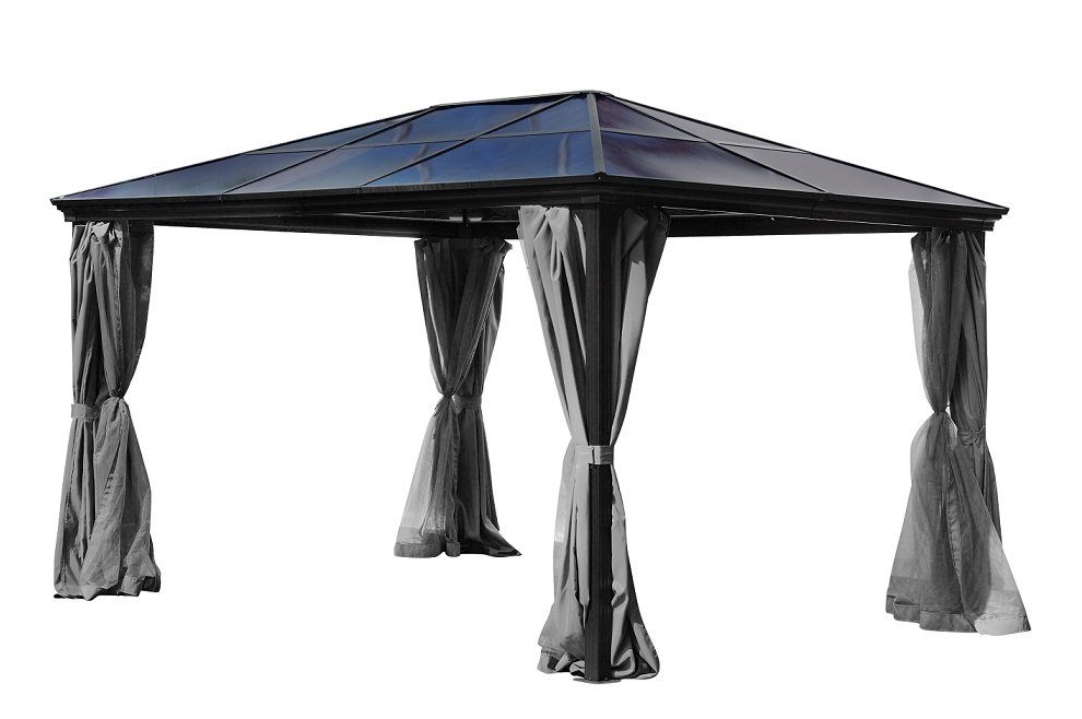 Jet-Line Pavillon Pavillon Gartenpavillion Pergola Alu mit festem Da