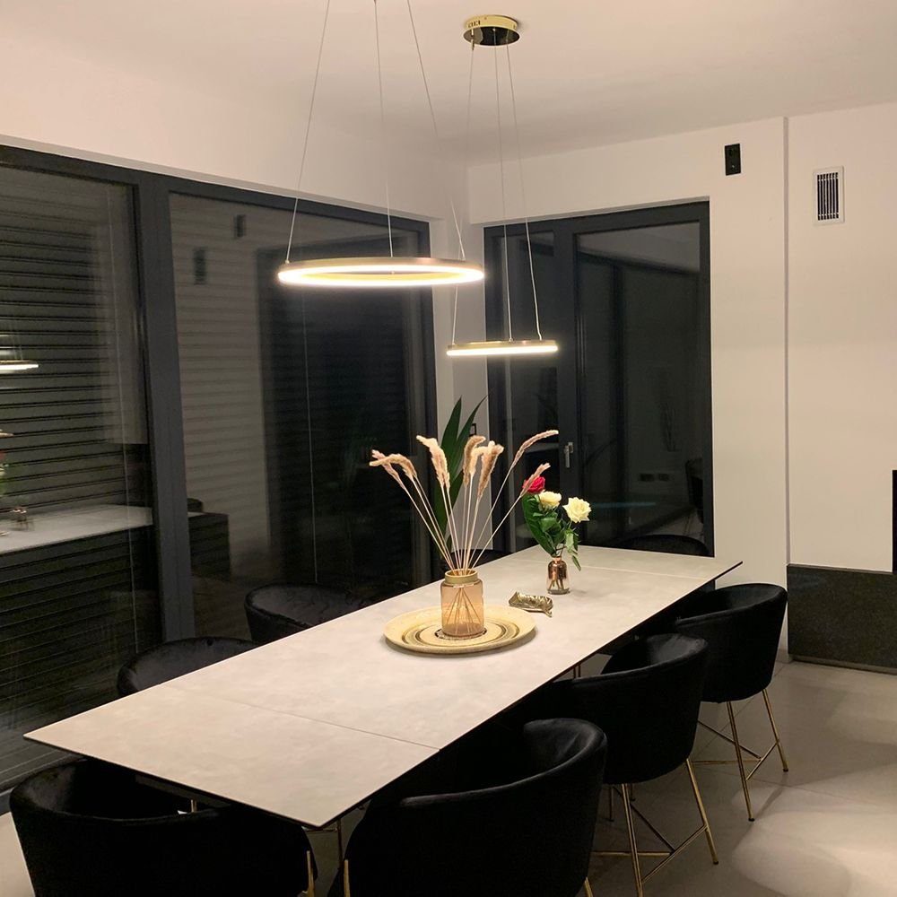 s.luce Pendelleuchte LED Pendelleuchte Ring 40 direkt oder indirekt 5m Abhä günstig online kaufen