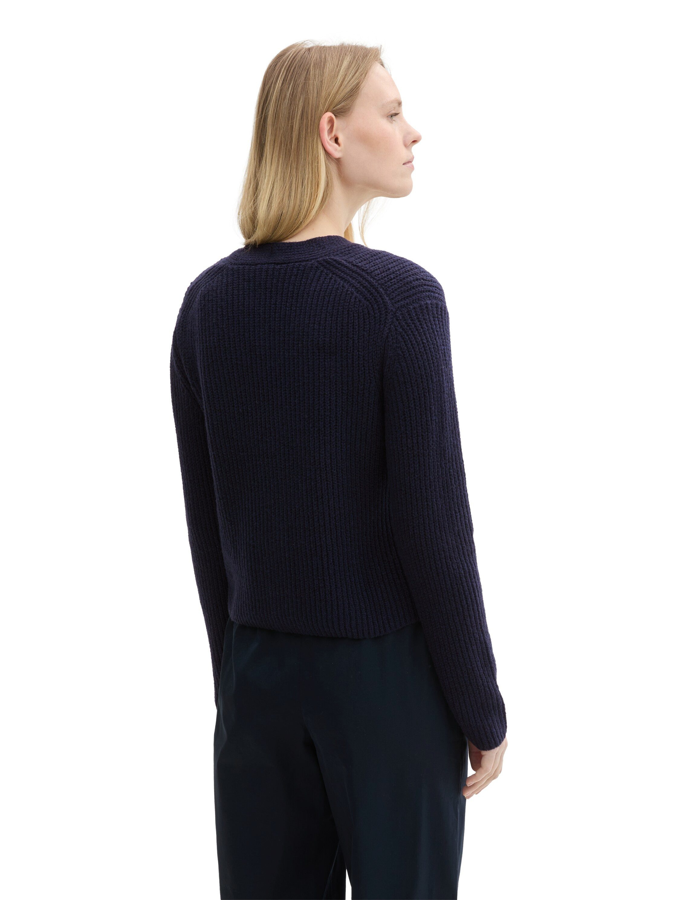 TOM TAILOR Strickjacke mit Knopfleiste