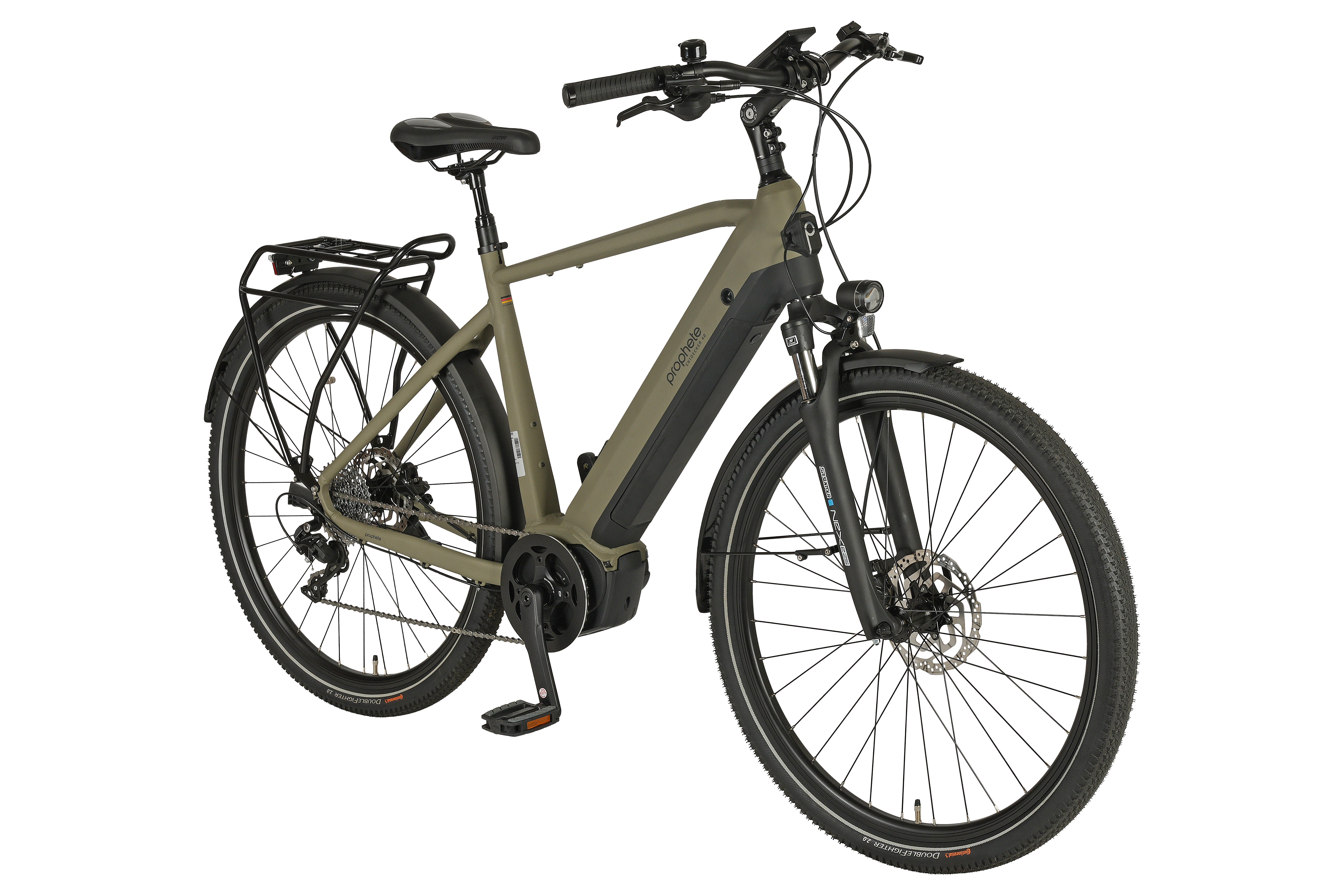 Prophete E-Bike Trekkingrad Entdecker 4.0, 10 Gang microSHIFT XLE Schaltwerk, Kettenschaltung, Mittelmotor, 540 Wh, Pedelec, Elektrofahrrad für Herren