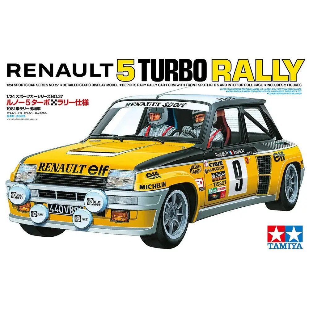 TAMIYA-CARSON Modellauto TAMIYA 1:24 Renault 5 Turbo 1975 Rally