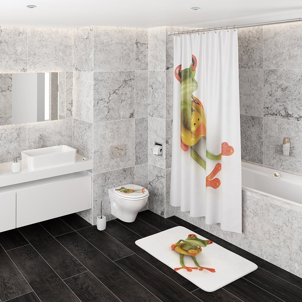 Sanilo Badematte Froggy, rutschhemmend, waschbar, schnelltrocknend, Polyest günstig online kaufen