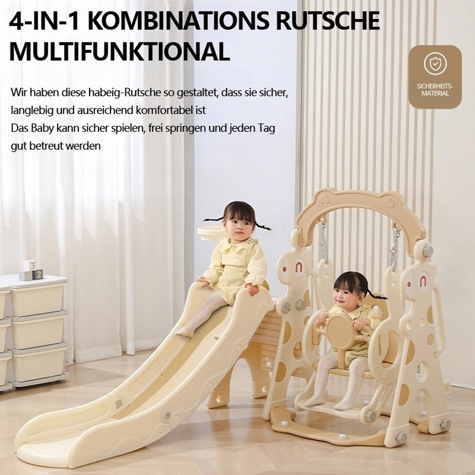 habeig Indoor-Rutsche 4-in-1 Multifunktionale Kinderrutsche mit günstig online kaufen