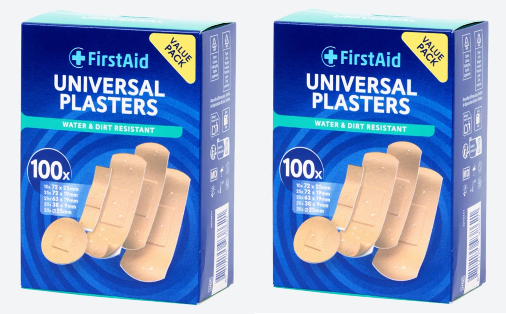 Spectrum Wundpflaster First Aid Universal-Pflaster 2 x 100 Stück (200 St)