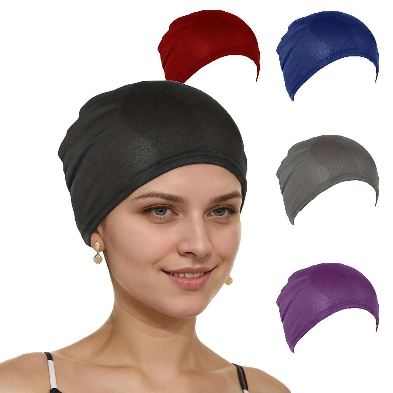 LuxusKollektion Modeschal Hijab-Schal Baumwolle 5er Set Damen, (5-St)