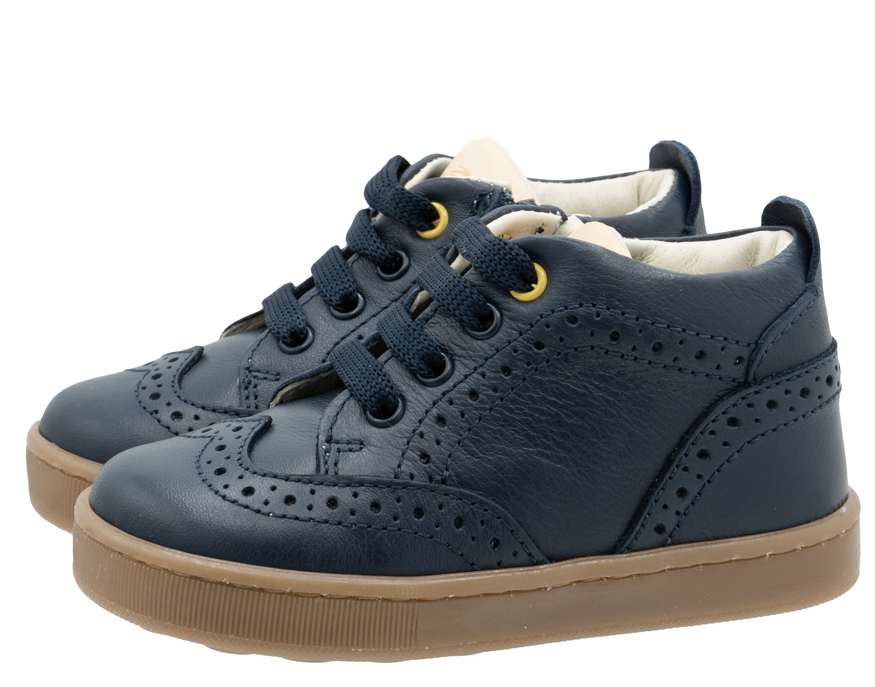 Balducci Lauflernschuhe Balduccci Kinderschuhe 5650C aus Leder Blau Schnürschuh