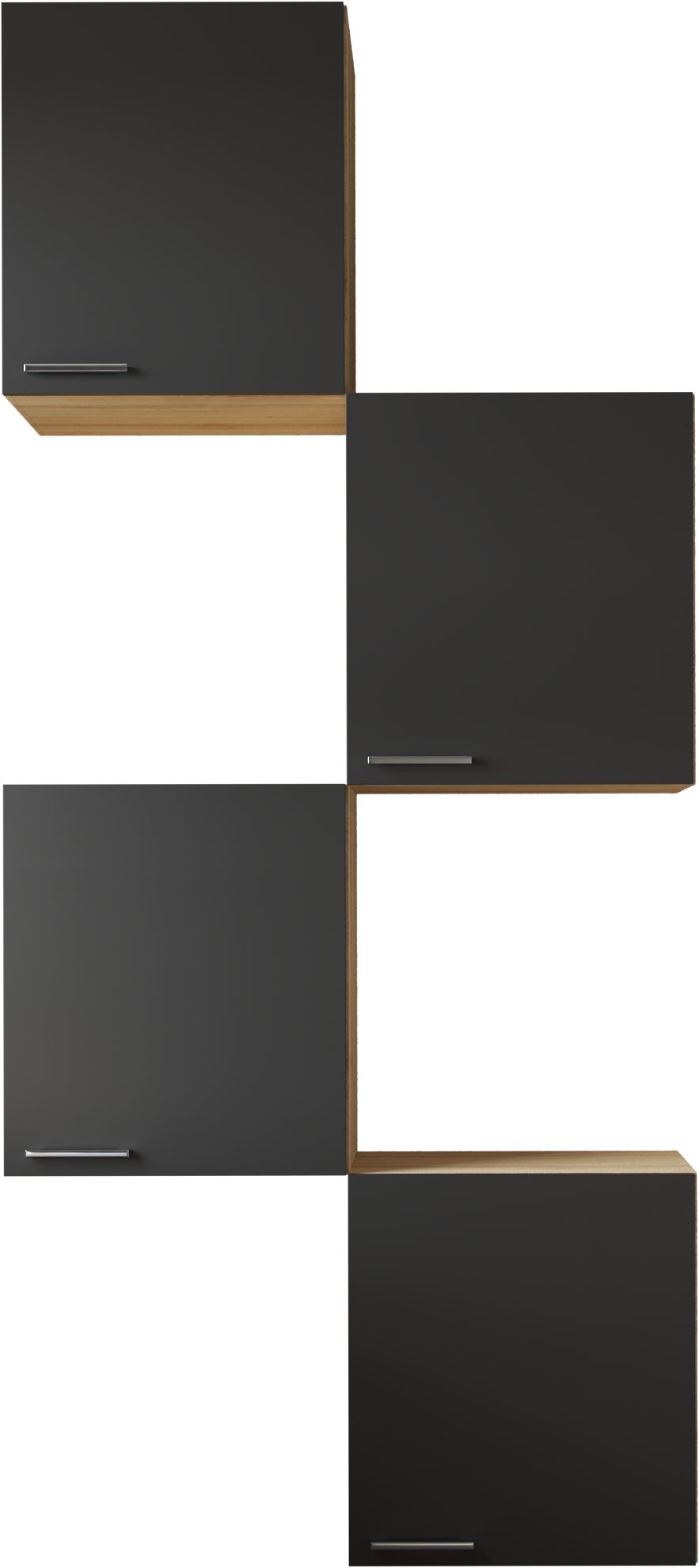 RESPEKTA Mehrzweckschrank-Set Merle, 4 Einzelschränke à 50 cm, mit Soft-Close Funktion