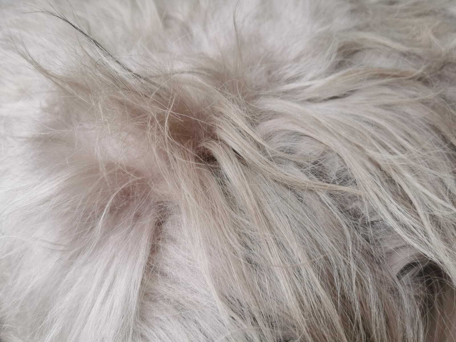 Provellus Fellteppich Island Lammfell Schaffell Taupe Lange Wolle Unikat L- günstig online kaufen