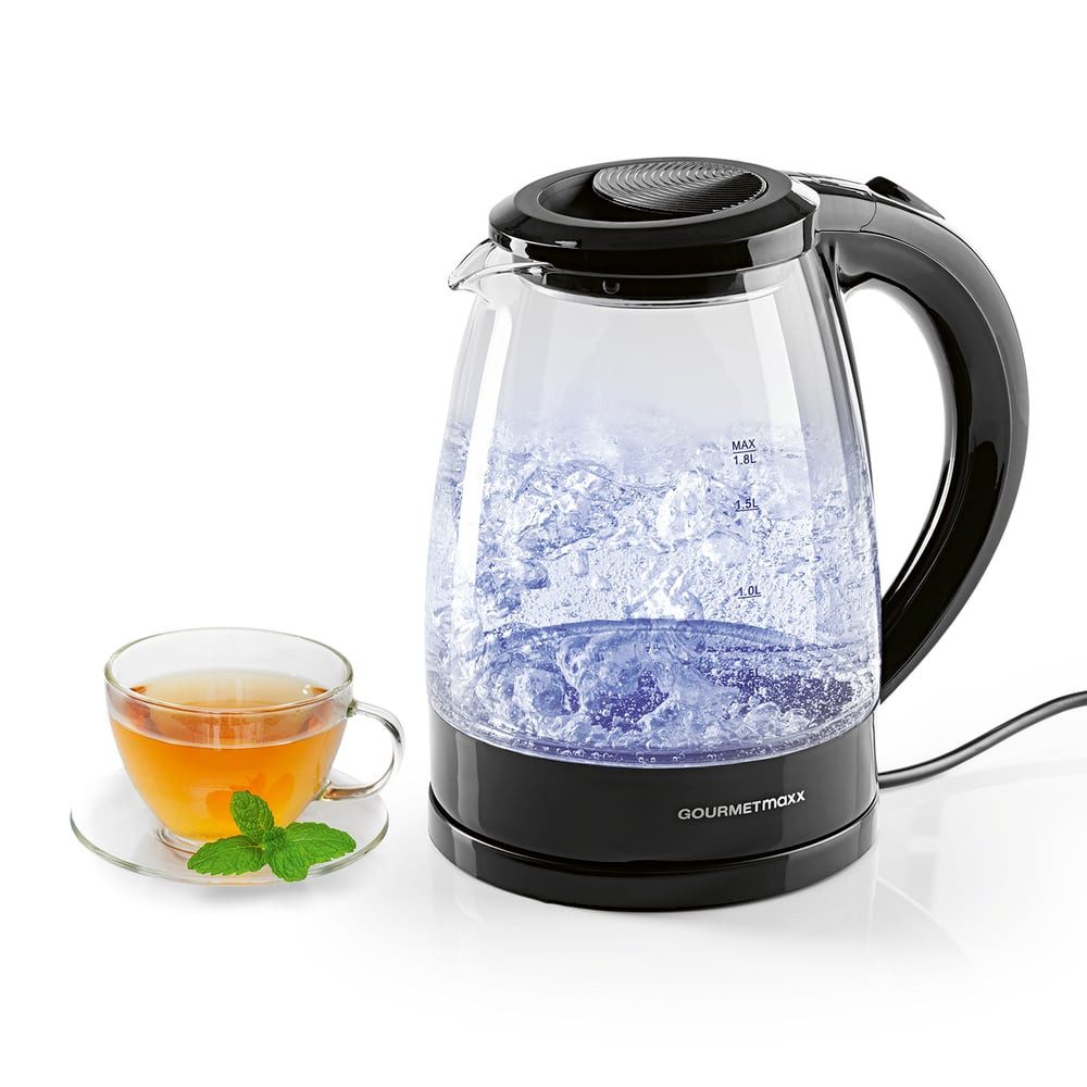 Wasserkocher aus Glas mit automatischer Abschaltung max. 1800 W