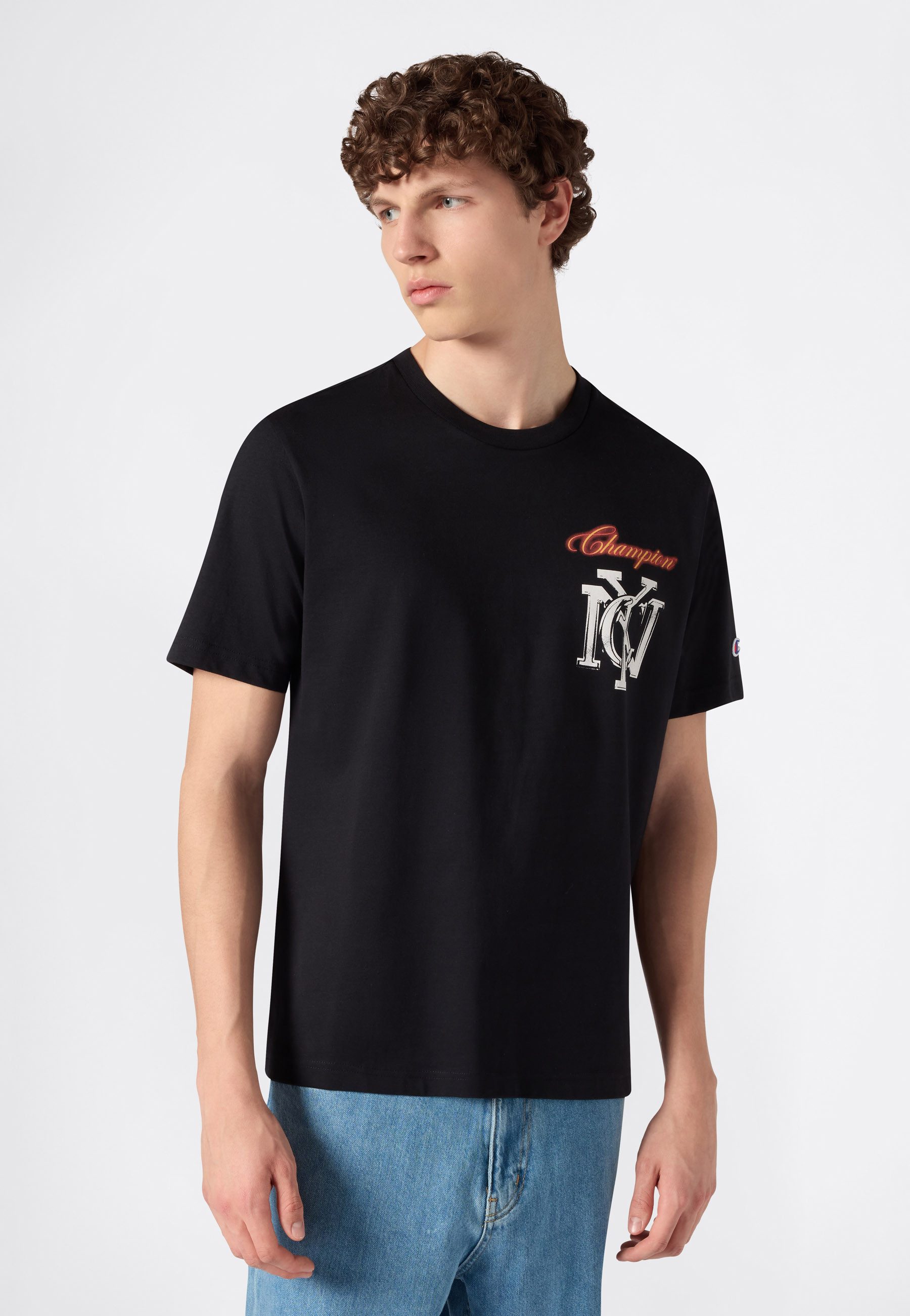 Champion T-Shirt Graphic Crewneck T-Shirt mit grafischem Design, für Erwachsene, aus Baumwolle