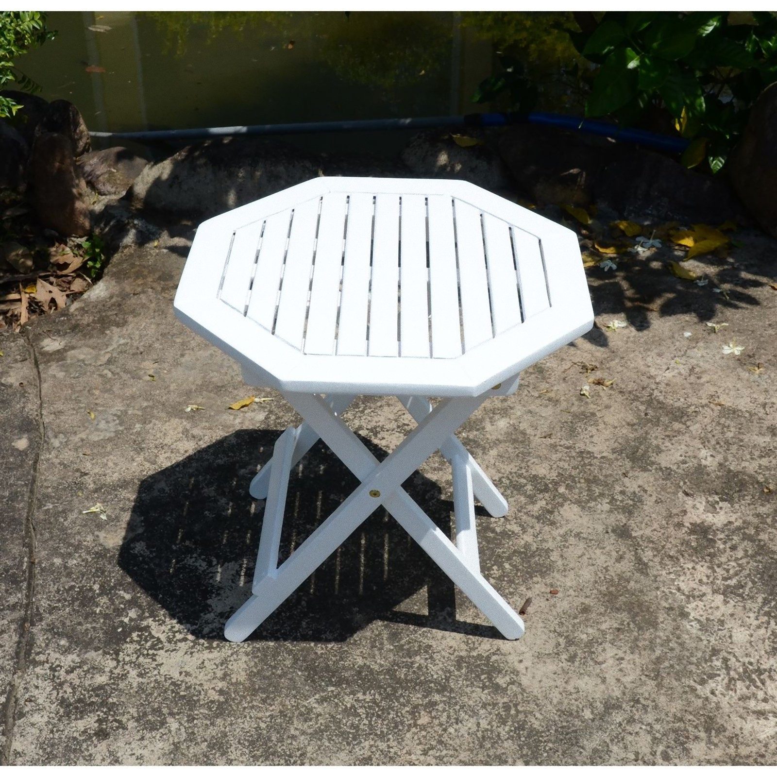 Garden Pleasure Gartentisch (1-St), Gartentisch Tisch GLENDALE Klapptisch Balkontisch Holztisch achteckig