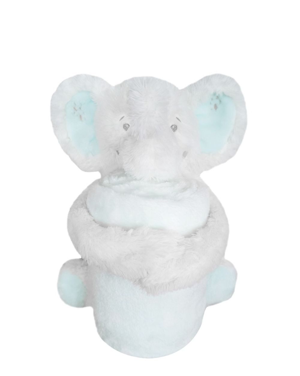 Babydecke Babydecke 2 in 1, Kikkaboo, Geschenkset Kuscheltier 25 cm Kuscheldecke 100 x 70 cm