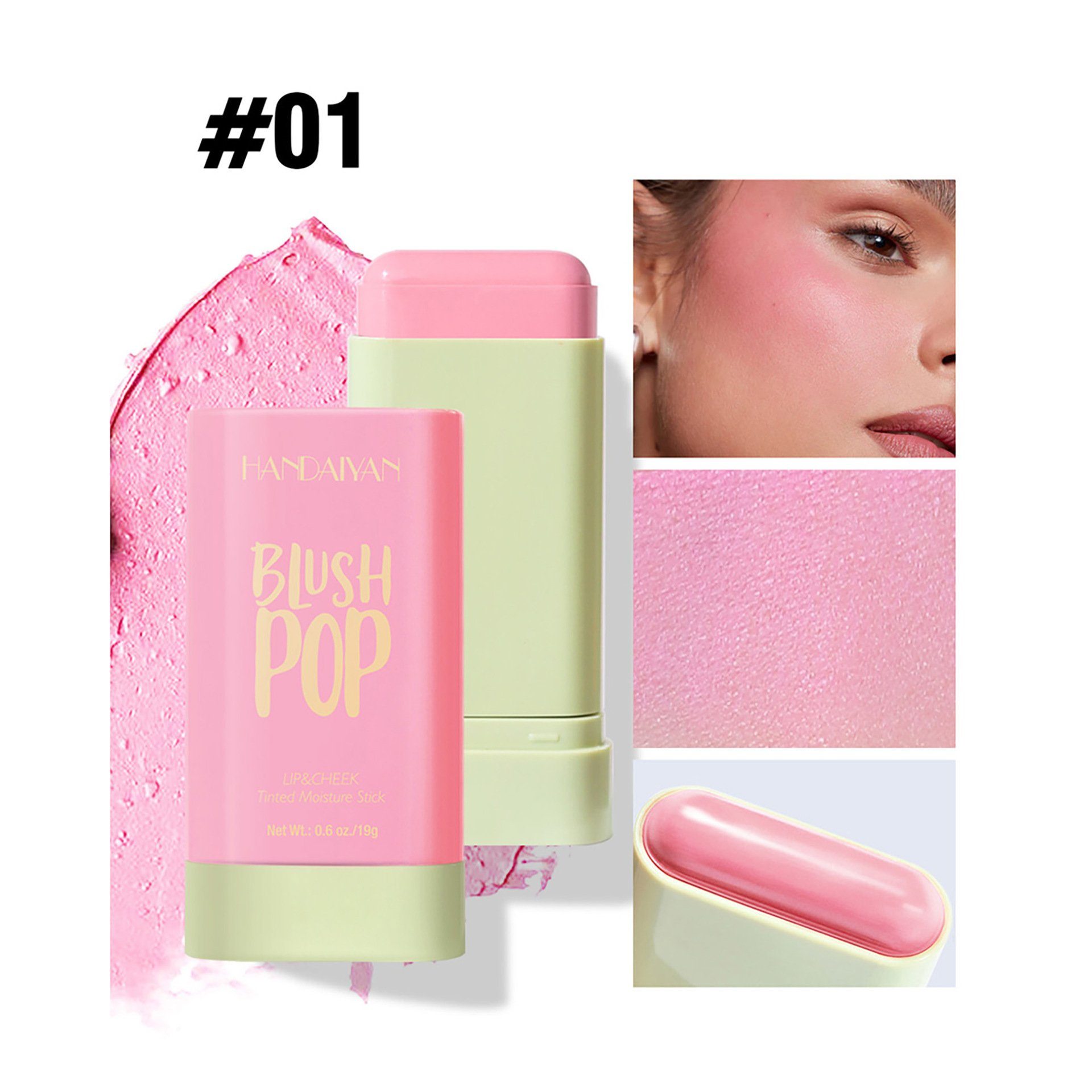 Multi-Use C1 Blush Solid Stick Make-up Haiaveng Stick Lippen Blush Wange Rouge Augen für