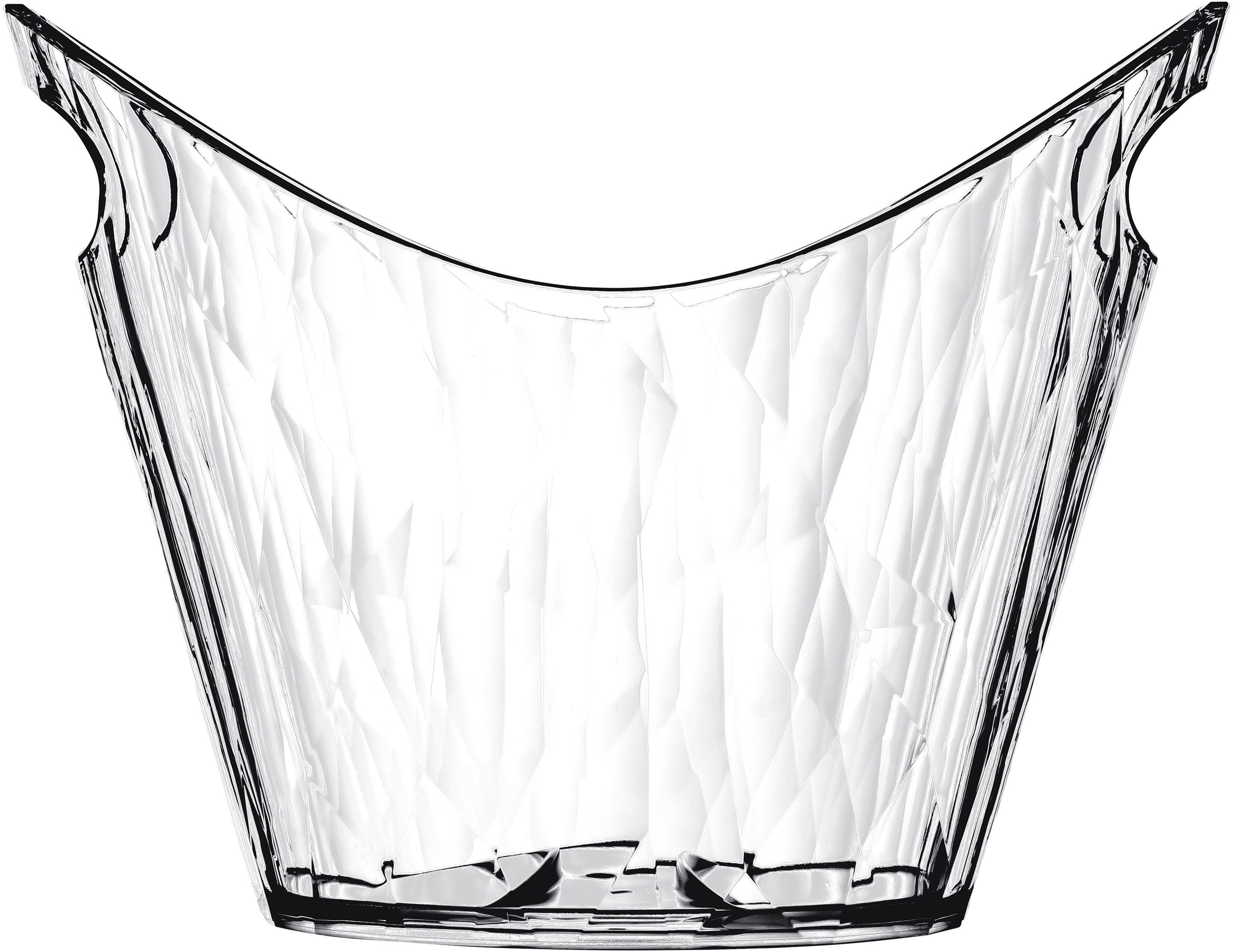 KOZIOL Wein- und Sektkühler CLUB BUCKET, spülmaschinengeeignet, melaminfrei, CO² neutrale Produktion, 6 Liter