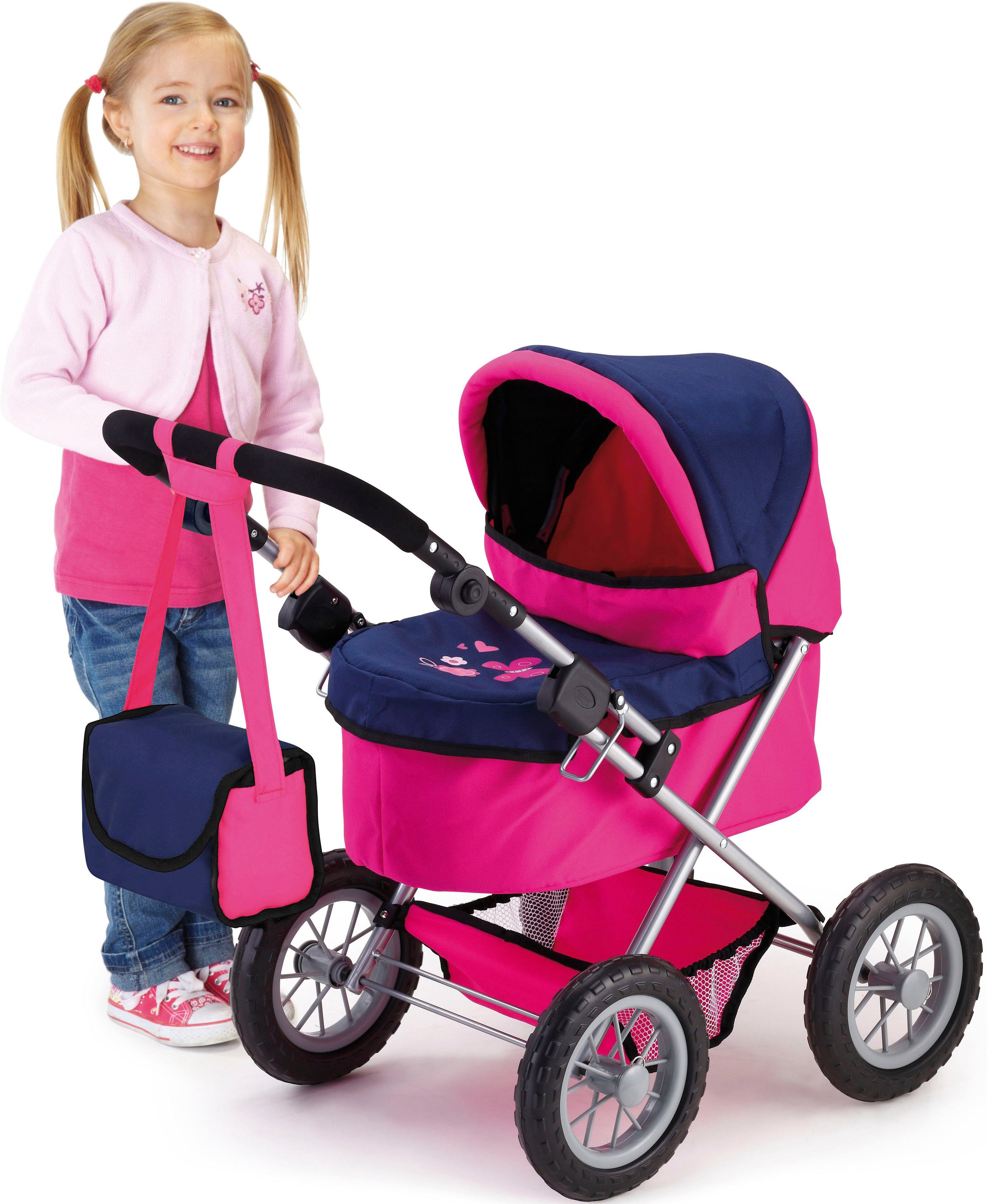 Bayer Puppenwagen Trendy, mit Wickeltasche