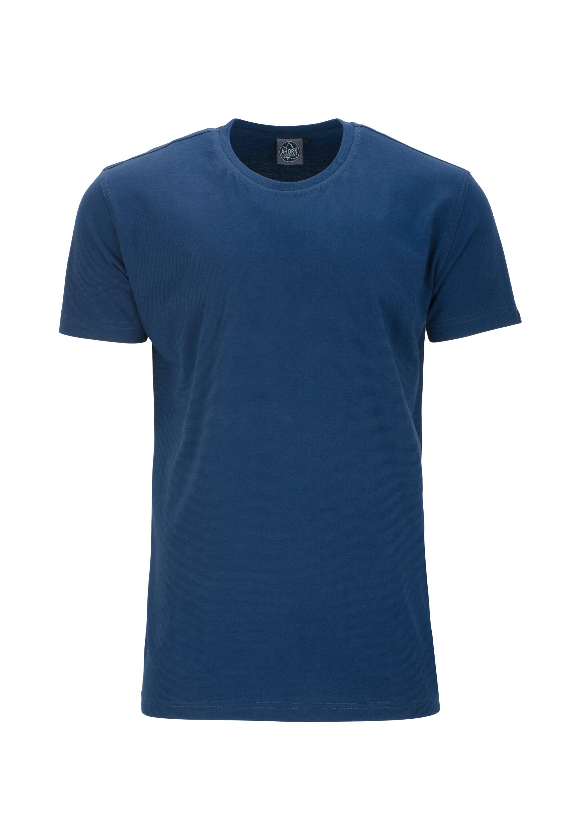 AHORN SPORTSWEAR T-Shirt im klassischen Basic-Look blau