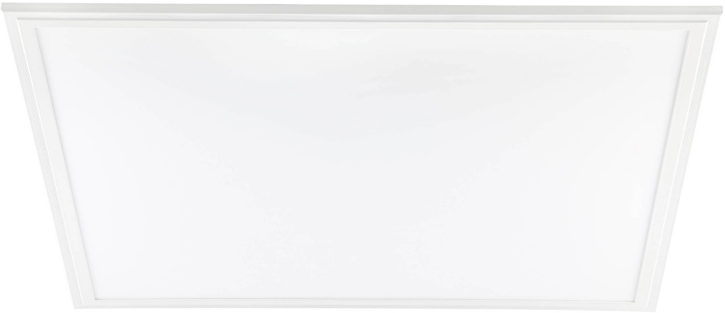 EGLO Rasterleuchte Salobrena 1 Einbaulampe, Deckenlampe, Aluminium und Kunststoff, Lampe, LED fest integriert, Neutralweiß, Deckenlampe 62cm, Wohnzimmerlampe, LED Deckenleuchte, Bürolampe, Weiß