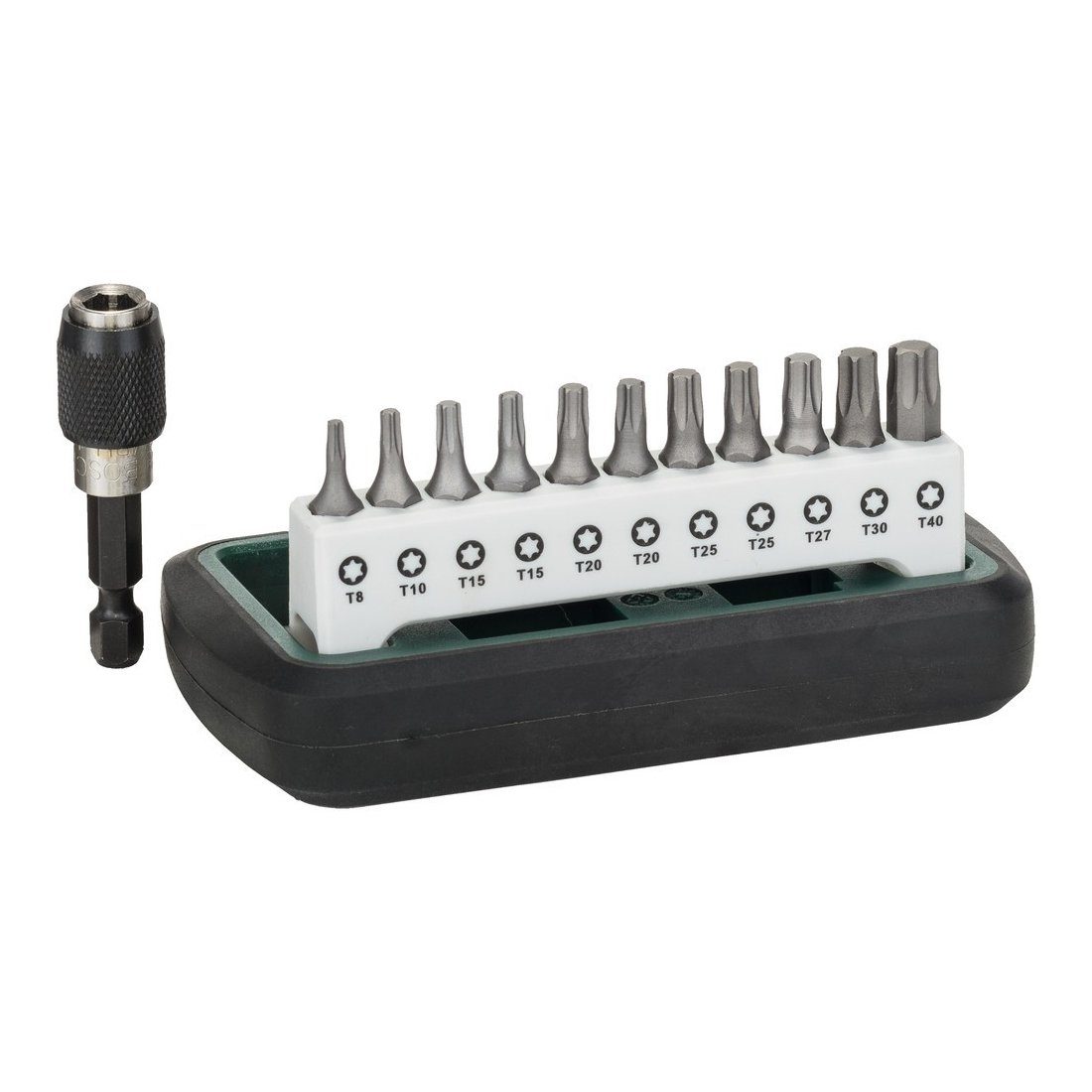 Montagewerkzeug DIY 12tlg. Kompakt Bitset 11x Torx, 1 Magnethalter