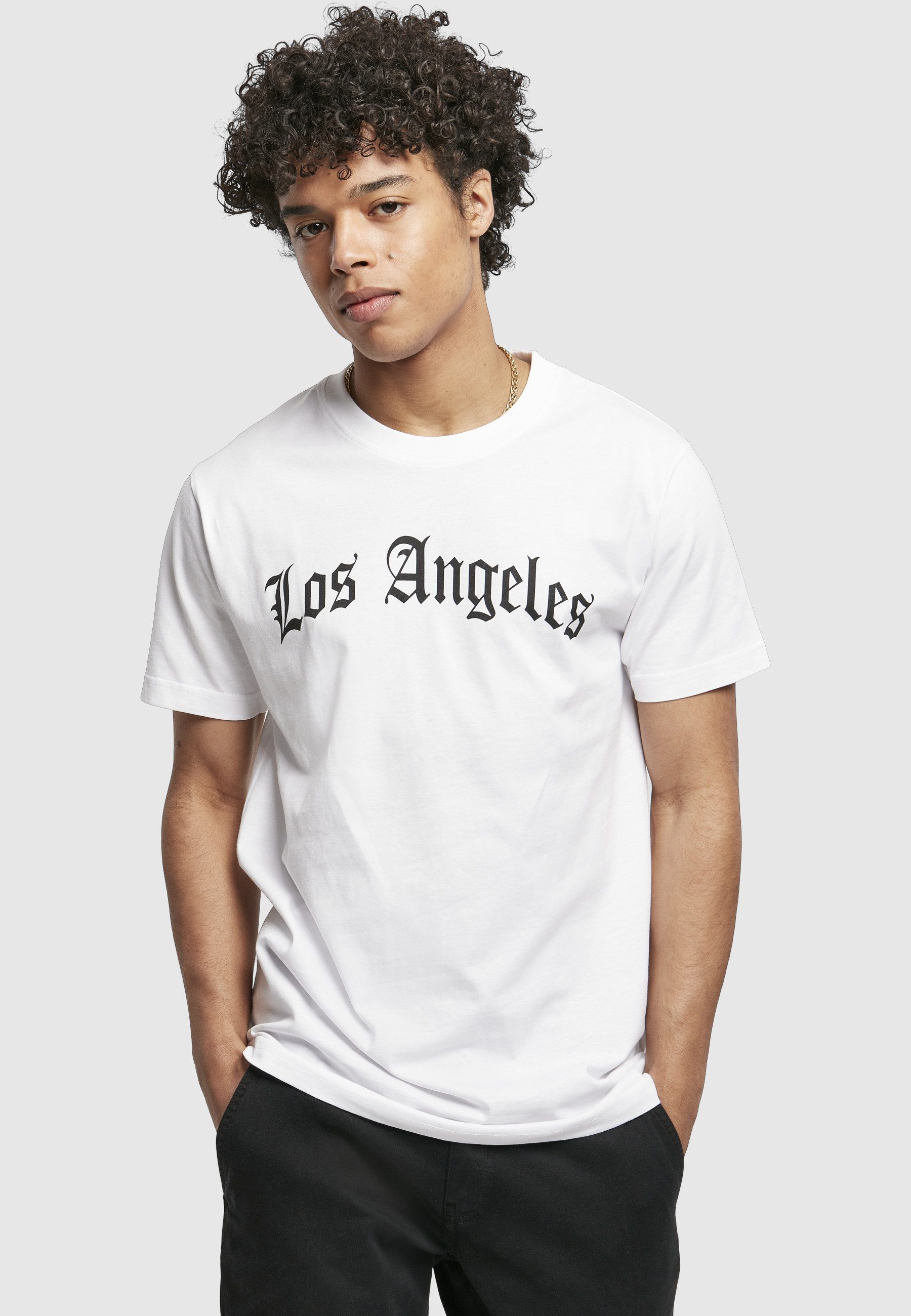 MisterTee T-Shirt MisterTee Herren Los Angeles Wording Tee (1-tlg)