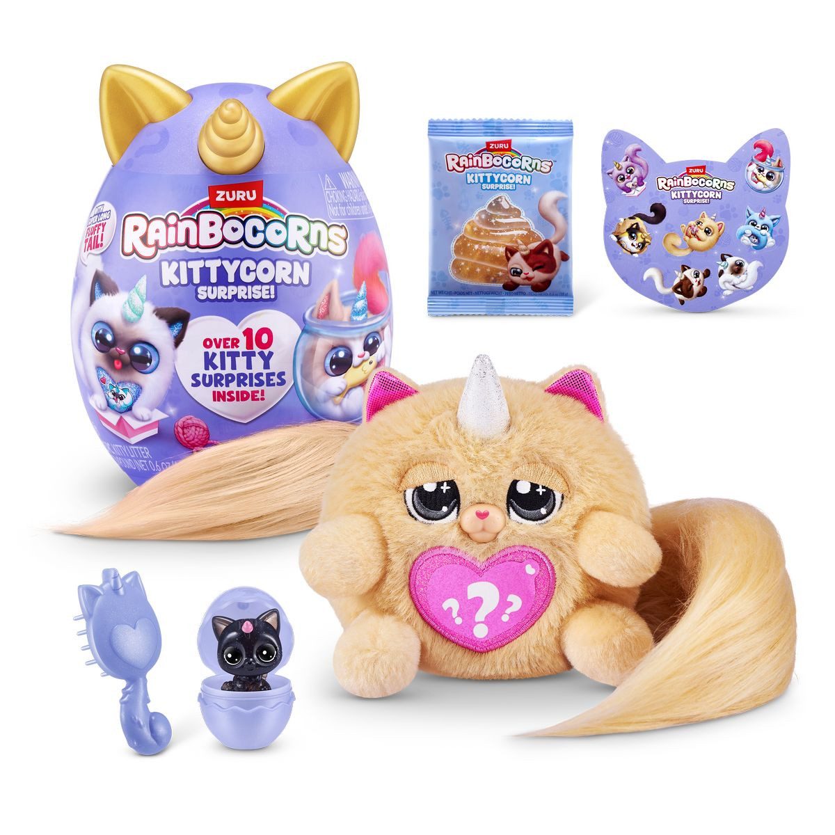ZURU Sammelfigur Rainbocorns Überraschungsspielzeug KittyCorn Surprise 11,7x13,8x18,5cm – Bild 4 von 5