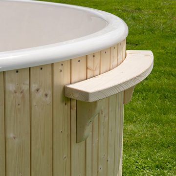 Holzklusiv Whirlpool-Badewanne Hot Tub Saphir Basic Deluxe
