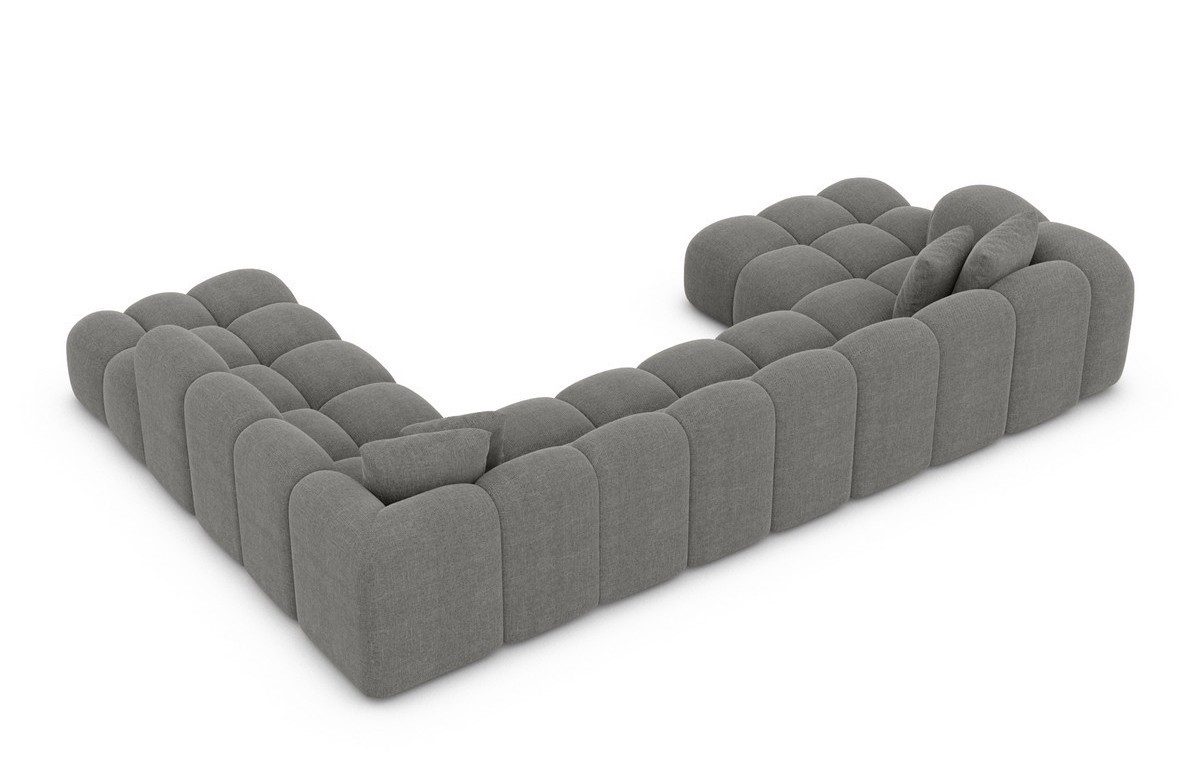 Sofa Dreams Wohnlandschaft Polster Stoffsofa Modern Ottomane Couch Samtstoff Formentera XXL, Loungesofa