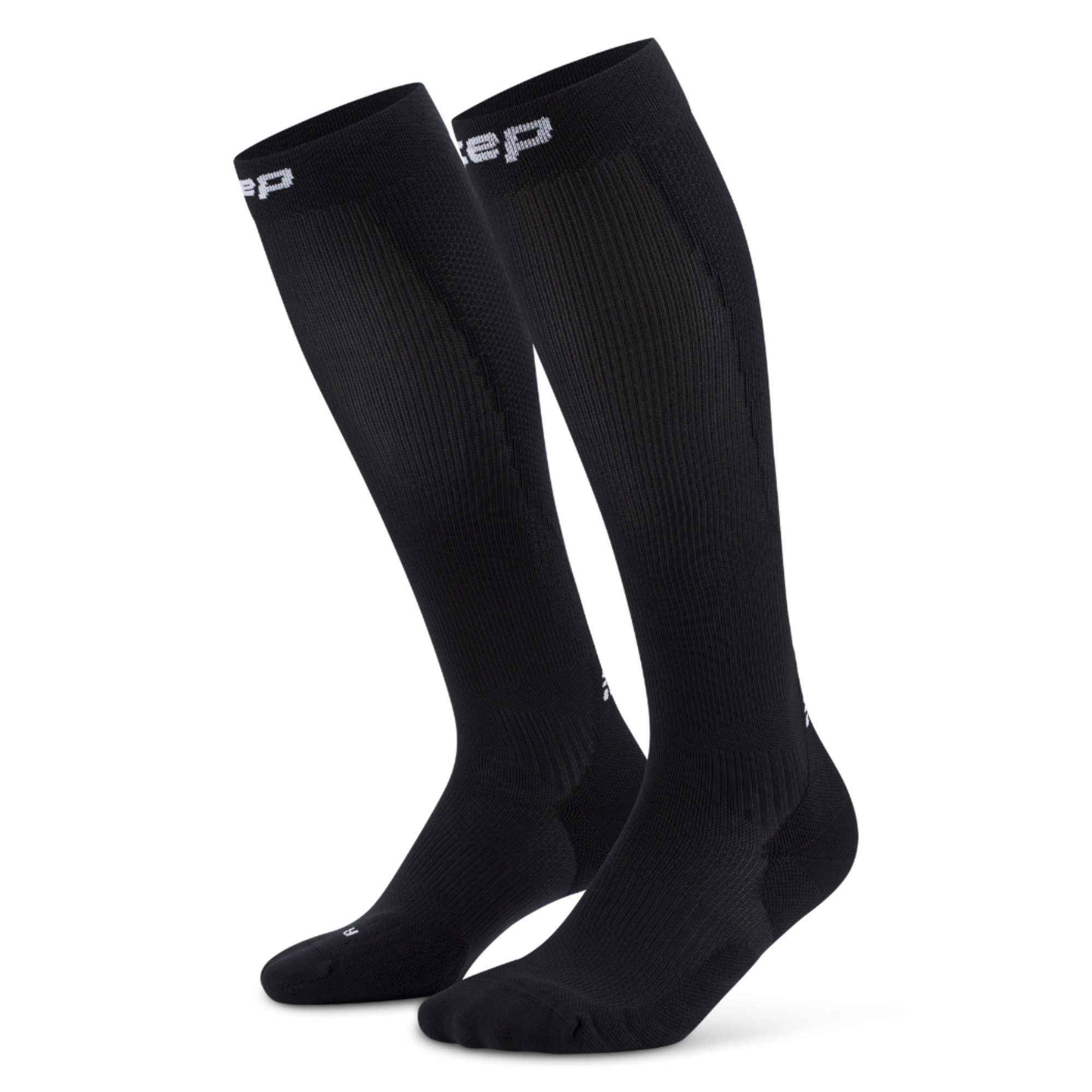 CEP Laufsocken Core Run Socks Tall - Damen Laufsocken - Black