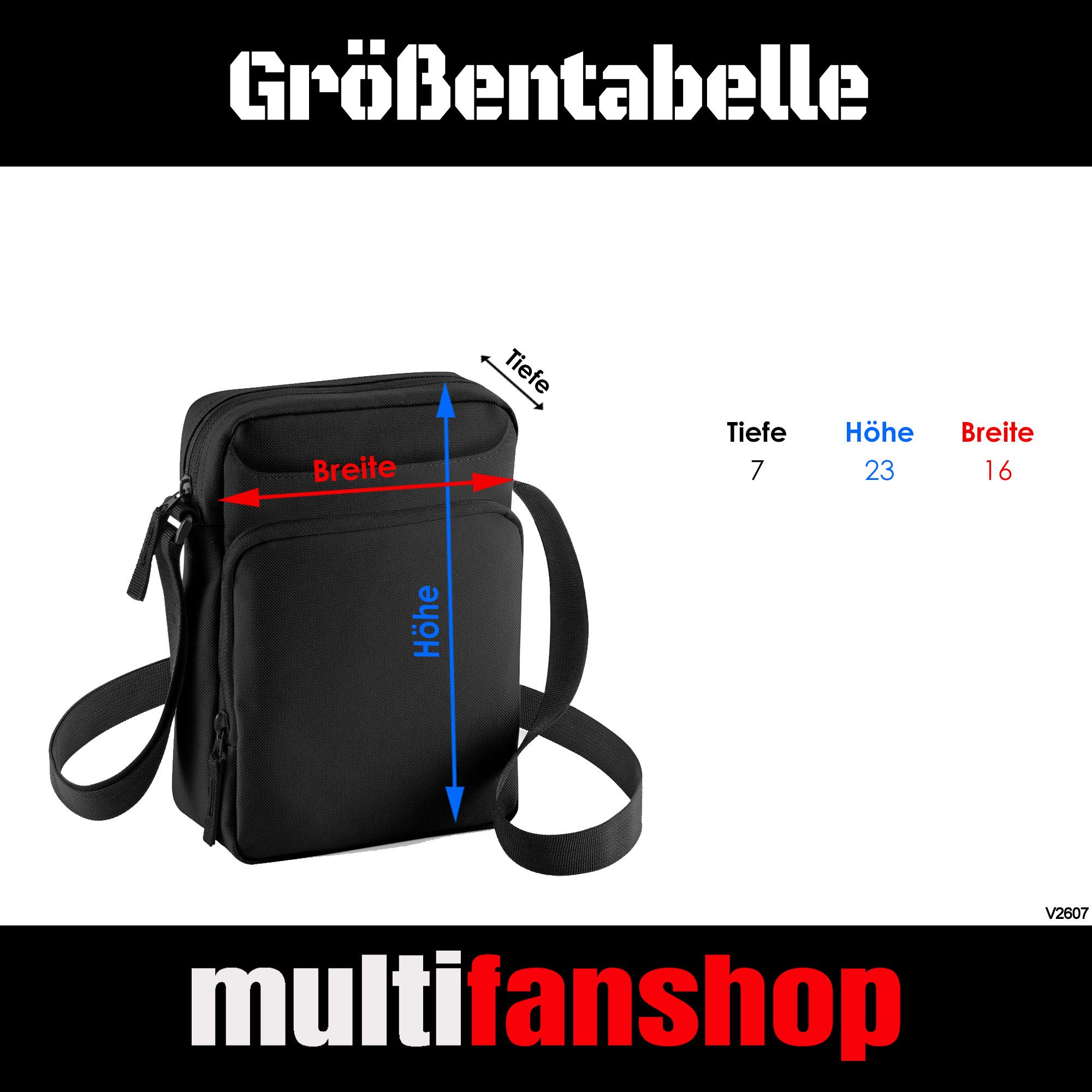 multifanshop Schultertasche Kaiserslautern - Herzschlag - Tasche