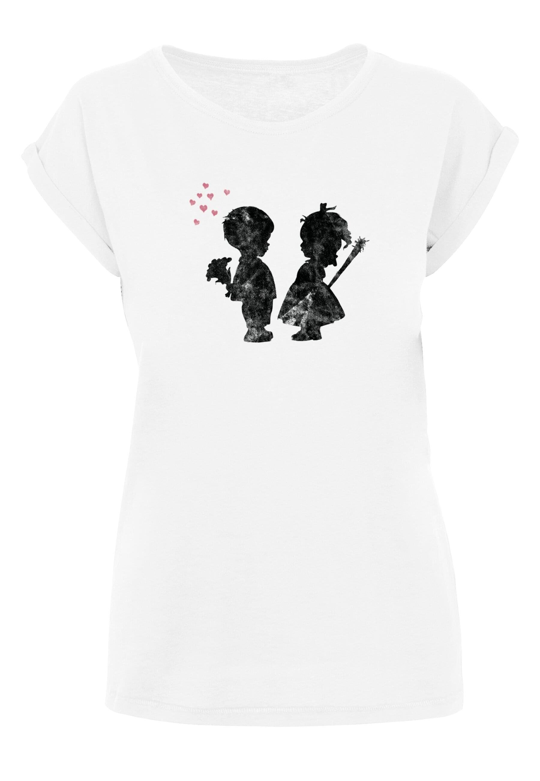 Merchcode T-Shirt Damen Ladies Girl with a stick T-Shirt (1-tlg)