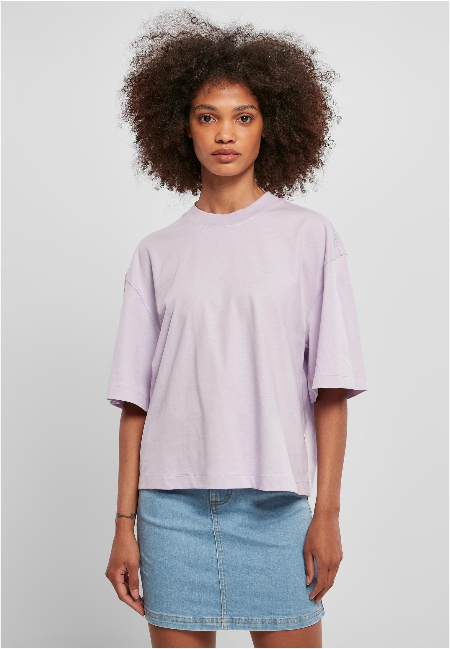 Ladies lilac Organic Damen (1-tlg) CLASSICS T-Shirt URBAN Tee Oversized