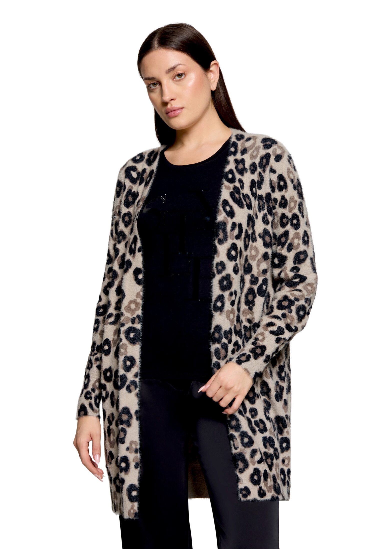 Betty Barclay Strickjacke Damen mit Aufdruck (1-tlg)