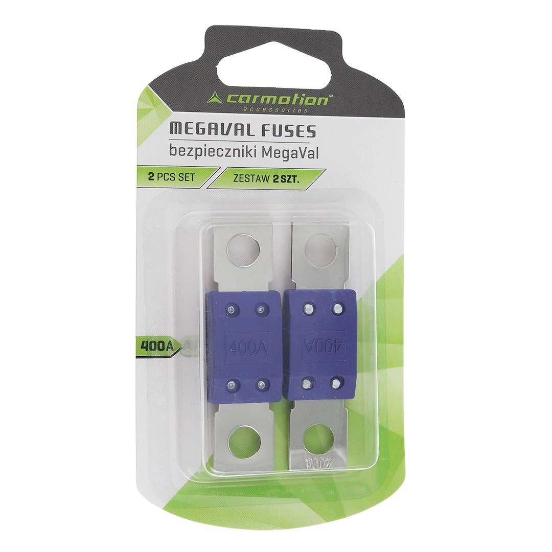 Carmotion Kfz-Sicherungshalter MEGAVAL-Sicherungen, 400 A, 2 Stk, MEGAVAL-Sicherungen, 400 A, 2 Stk
