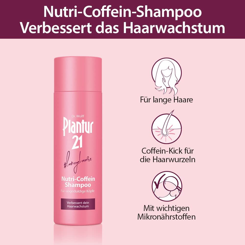 Plantur 21 Haarpflege-Set #langehaare Set: Nutri-Coffein-Shampoo, Booster, Nutri-Conditioner, 1-tlg.