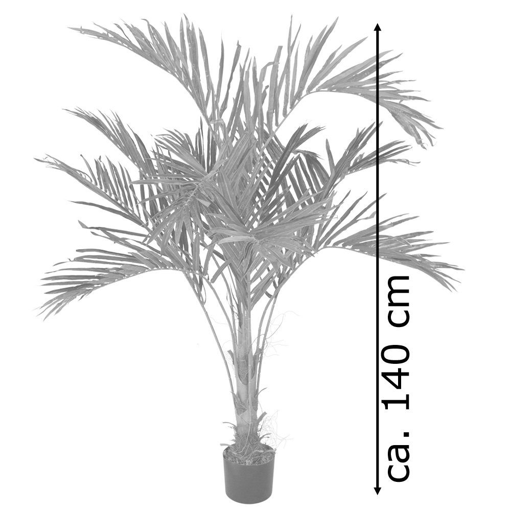 140cm Künstliche Kunstpflanze Arekapalme Pflanze Decovego Palme Palmenbaum Kunstpflanze Decovego,