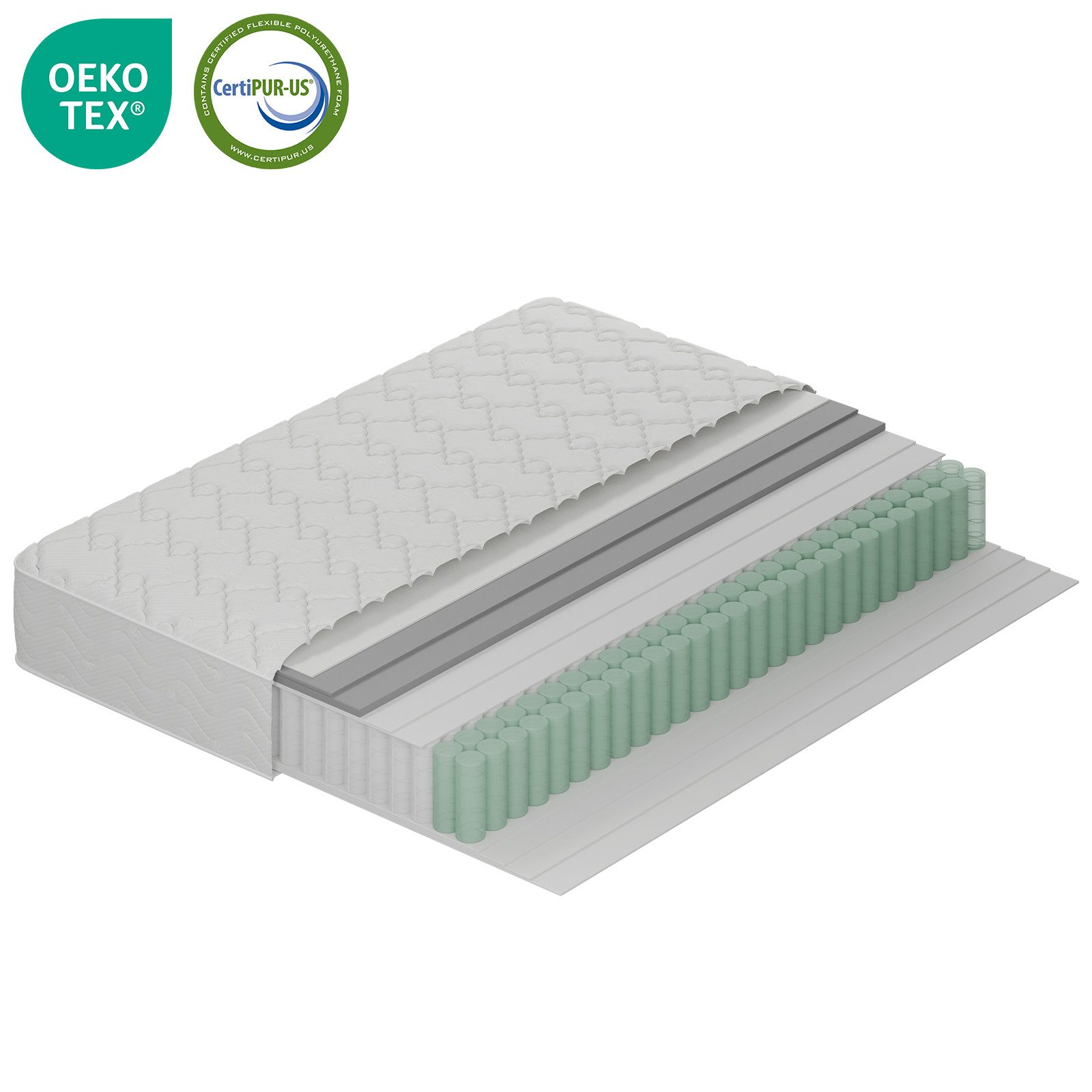 Komfortschaummatratze H3 Taschenfederkernmatratze, 3 Zonen Matratze, Novill günstig online kaufen