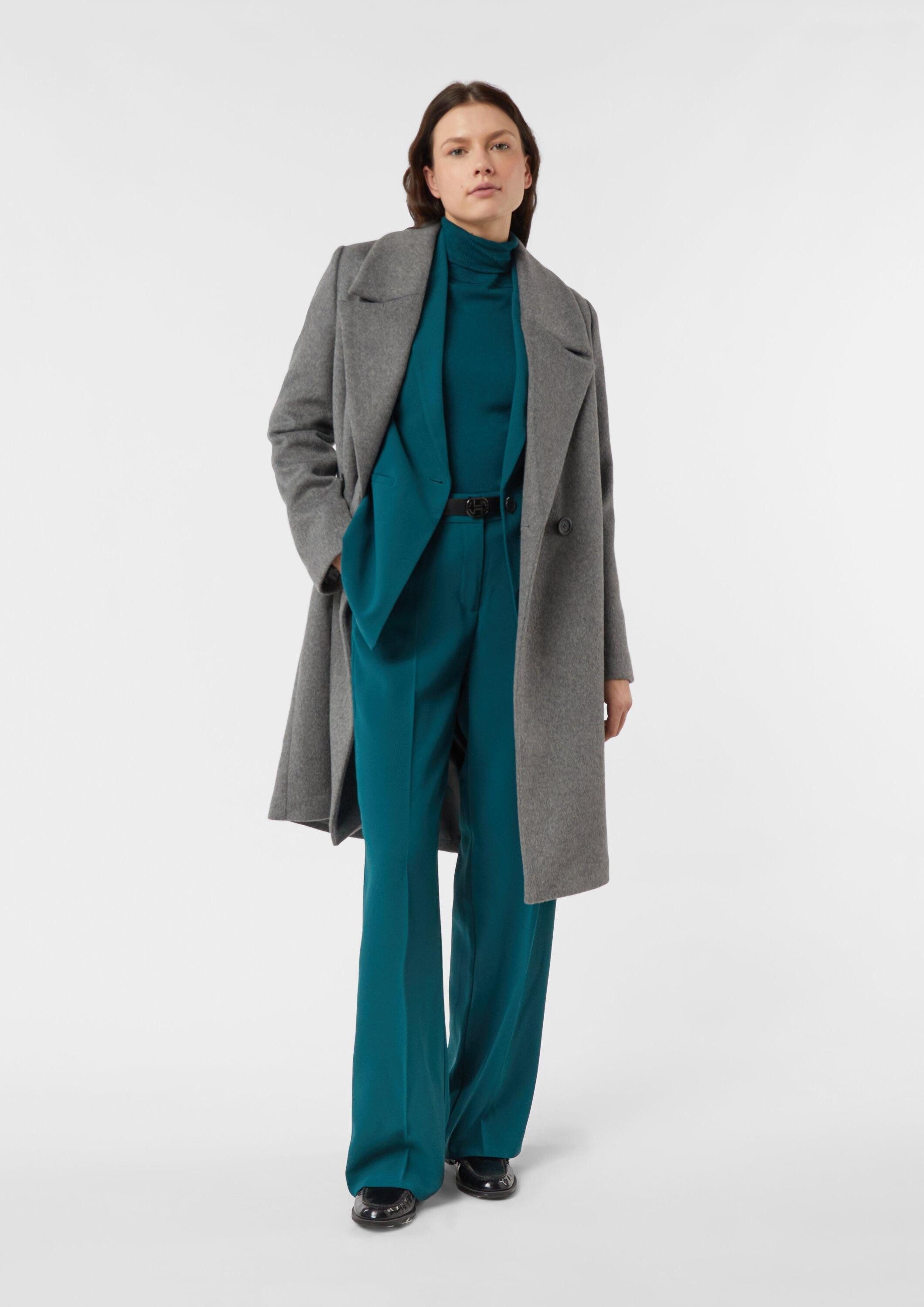 comma Chinos Hose Marlenehose aus Crêpe-Stoff günstig online kaufen