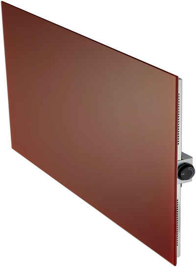 bella jolly Infrarotheizung Glasheizkörper 1200W 60x120cm Dekorfarbe rot