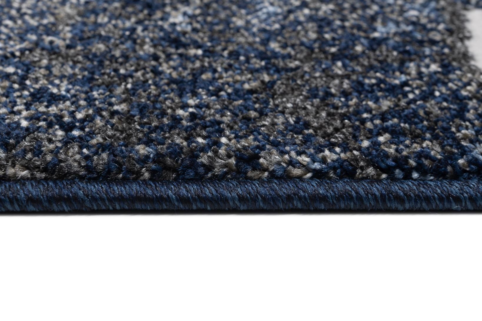 80 Marineblau Blau Marineblau, Modern, Abstrakt, Weich, Höhe niedrige - cm, Kurzflor MU44A 11 für Teppich Designteppich Mazovia, - Florhöhe, Pflegeleicht Blau mm, / 150 Abstrakt - Wohnzimmer x Modern