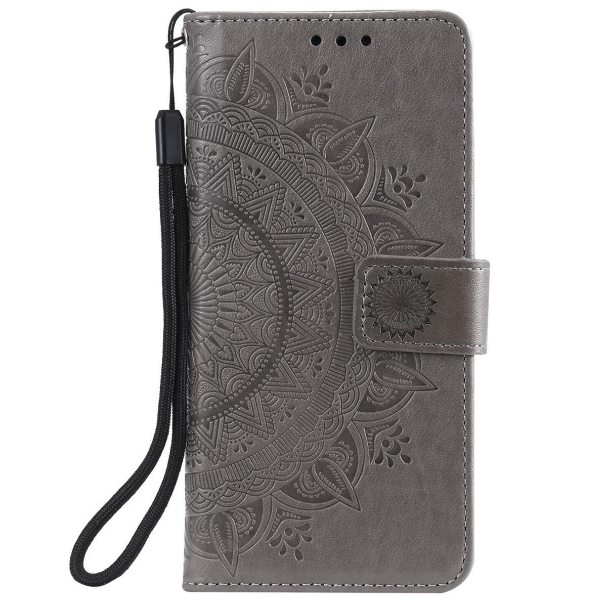 CoverKingz Handyhülle Hülle für Xiaomi Poco X3 NFC/X3 Pro Handyhülle Flip Case Cover Etui 16,5 cm (6,5 Zoll), Klapphülle Schutzhülle mit Kartenfach Schutztasche Motiv Mandala