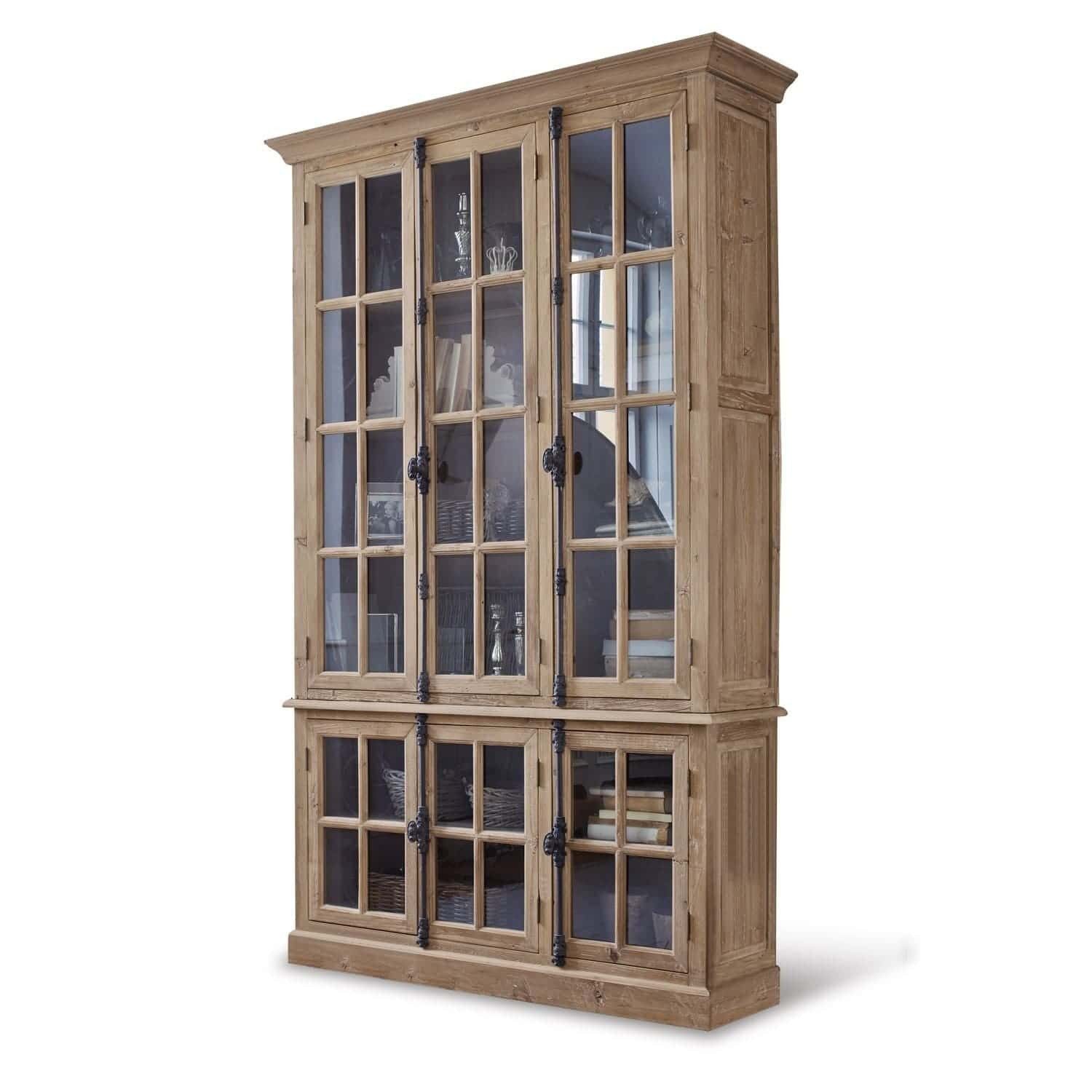 Mirabeau Vitrine Schrank Mamirolle antikbraun