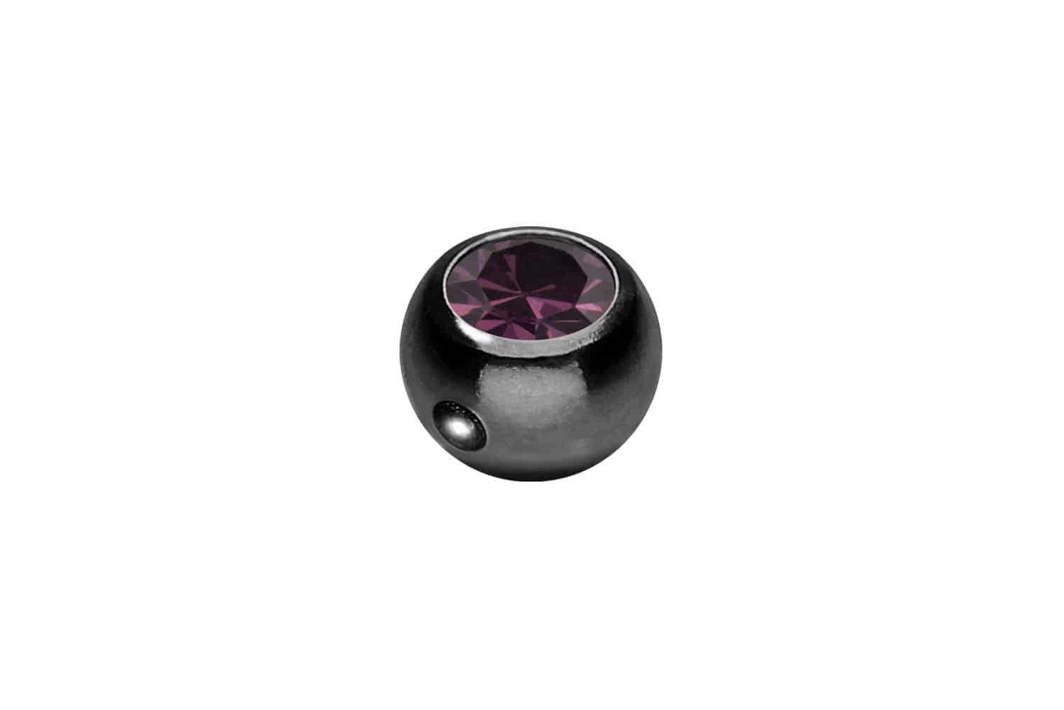 PIERCINGLINE Piercing-Set Chirurgenstahl Klemmkugel KRISTALL (Klemm-Aufsätze, 1-tlg)