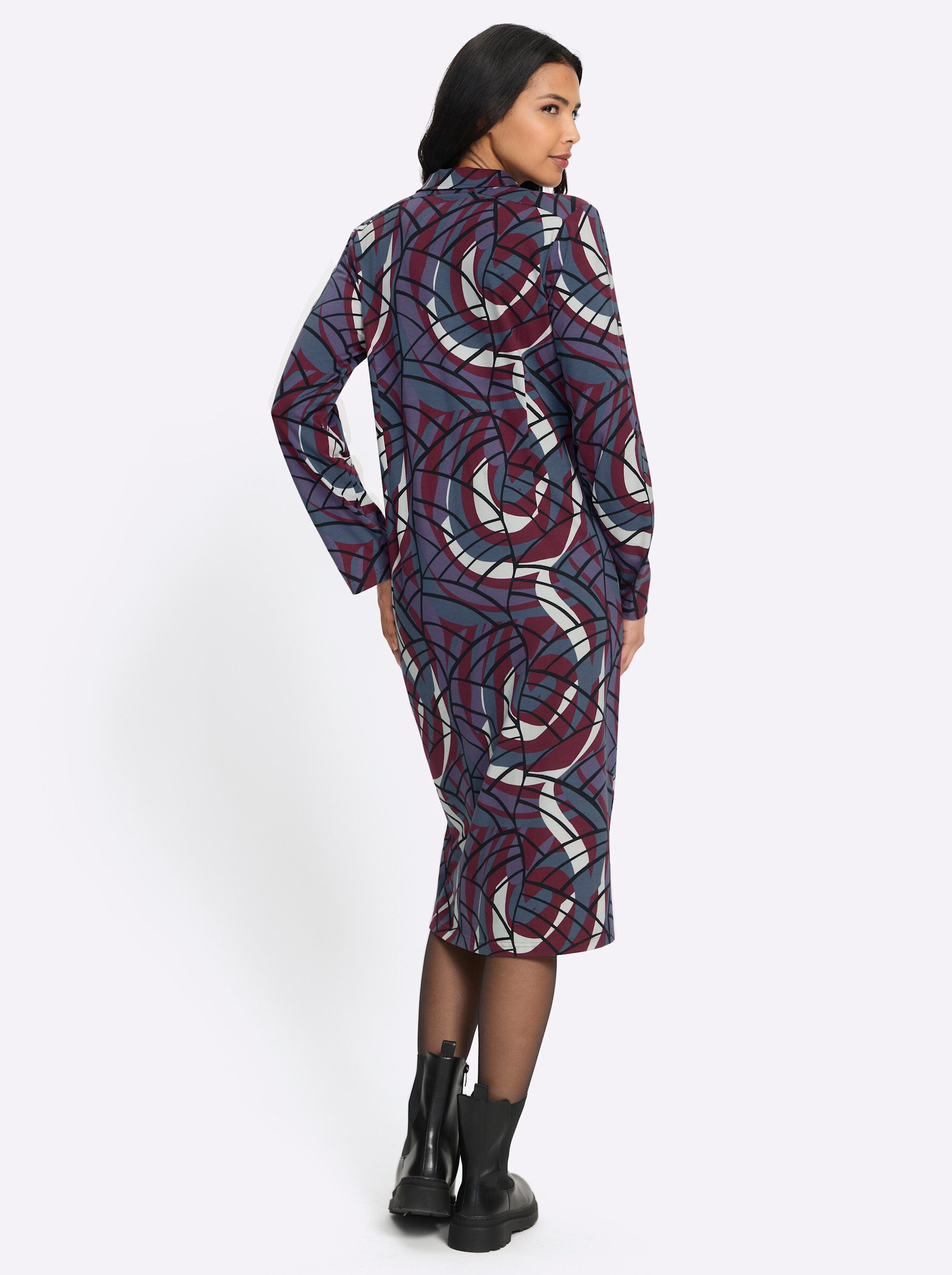 Sieh an! Etuikleid Kleid Langarm