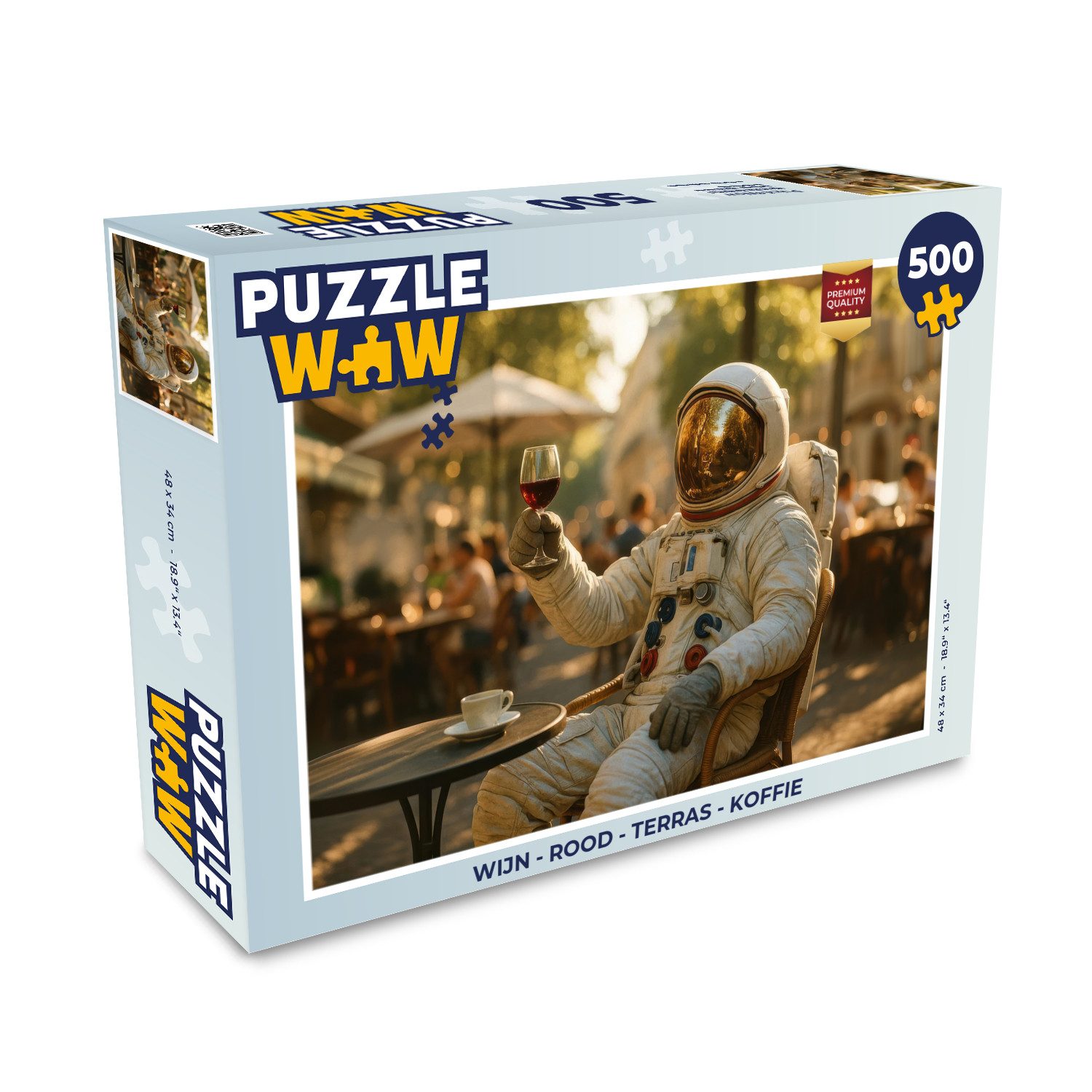 Puzzle Wein - Rot - Terrasse - Kaffee