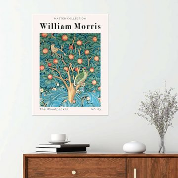 Posterlounge Poster William Morris, The Woodpecker No. 63, Schlafzimmer Modern Grafikdesign